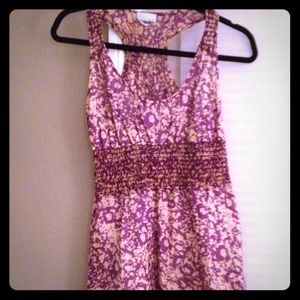 *Reserved* @shopmandy Purple & Cream Summer Dress