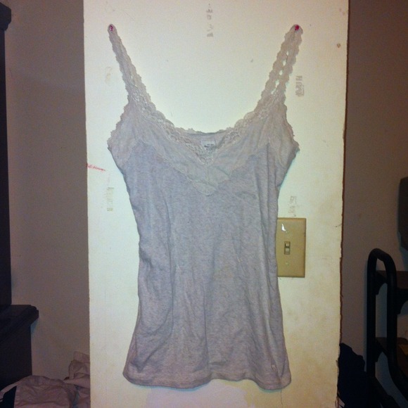 Abercrombie & Fitch,lace strap and lace v-neck top