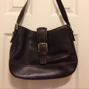 Almost new chocolate brown leather Coach!