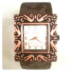 Bronze cuff watch