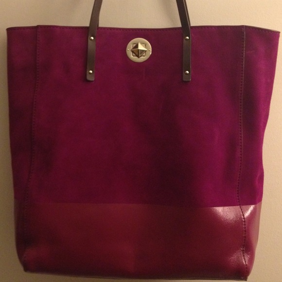 kate spade Bags Authentic Magenta Colored Suede Bag Poshmark