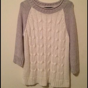 Oversized knit sweater