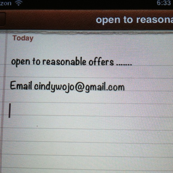 Open to neg on items