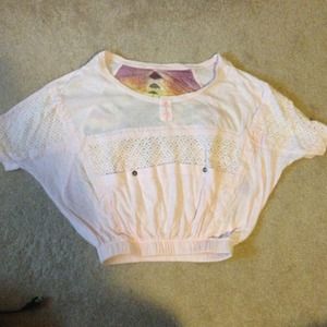 Free People slouchy short sleeve shirt
