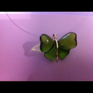Lalique butterfly necklace