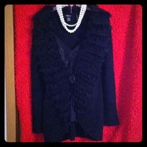 Price Reduced !!! Dolce Cabo black sweater jacket