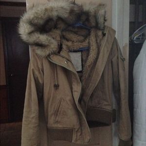 Abercrombie and Fitch fur jacket