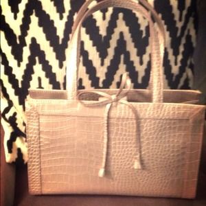 liz Claiborne faux alligator purse