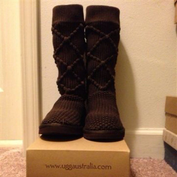 Authentic UGG Classic Argyle Knit Boots