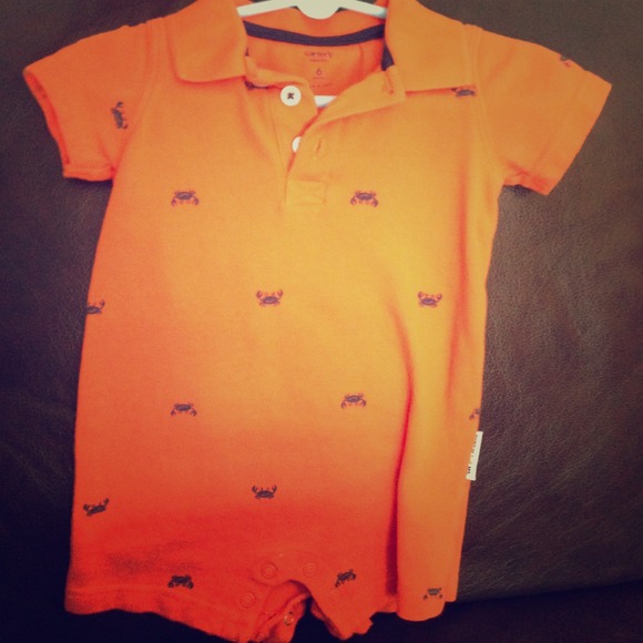 Carter's 6 month orange romper