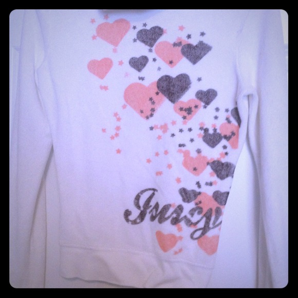 🎉SOLD🎉Juicy Couture white terry hoodie