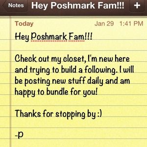 Hi!! Help me build a posse, stop by my closet pls!