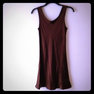 Sexy Betsey Johnson chocolate brown silk mini