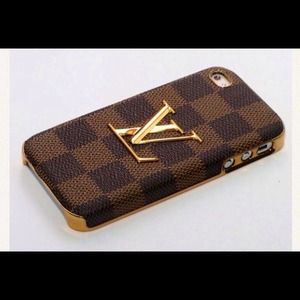 Leather high quality LV iPhone 4 4S case