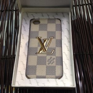 LV leather iPhone case 4 4S