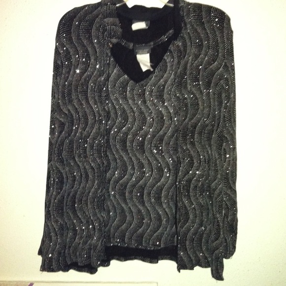 Sparkle matching top and jacket - Picture 1 of 3