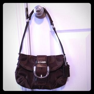 Brown coach handbag
