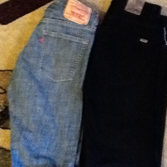 Levis jeans and( black van jeans sold)