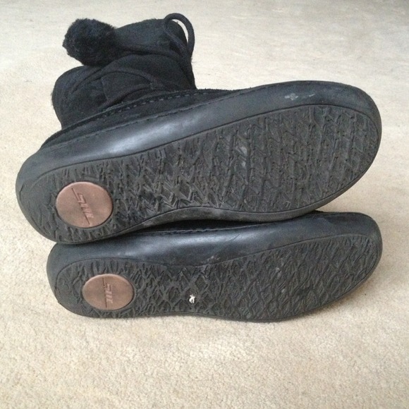 STEVE MADDEN IGLOU SUEDE BOOTIE W/ WRAP AROUND TIE - Picture 3 of 5