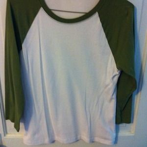 J Crew Pima Cotton Baseball Tee - Sz S