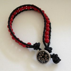 single leather wrap bracelet