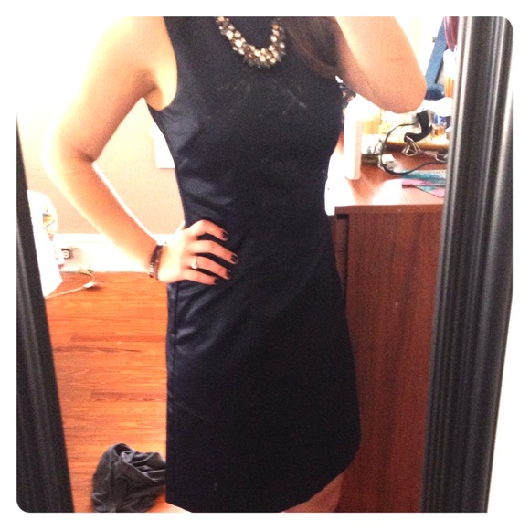 Navy BCBG max and Cleo dress.