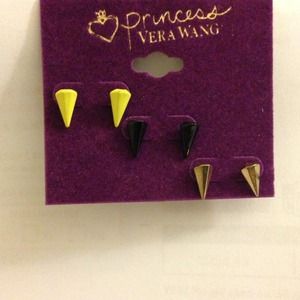 Princess by Vera Wang Spiky studded earrings