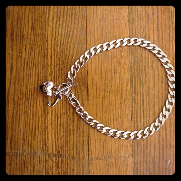 Juicy Couture silver toggle necklace.