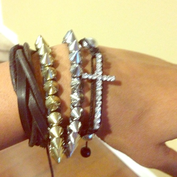 Gold costume spike bracelets(SOLD)