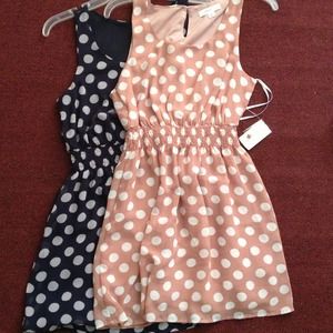 💜 FOREVER 21 WHITE POLKA DOT DRESSES 💜