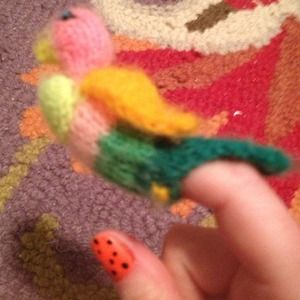 Hand crocheted cat toy