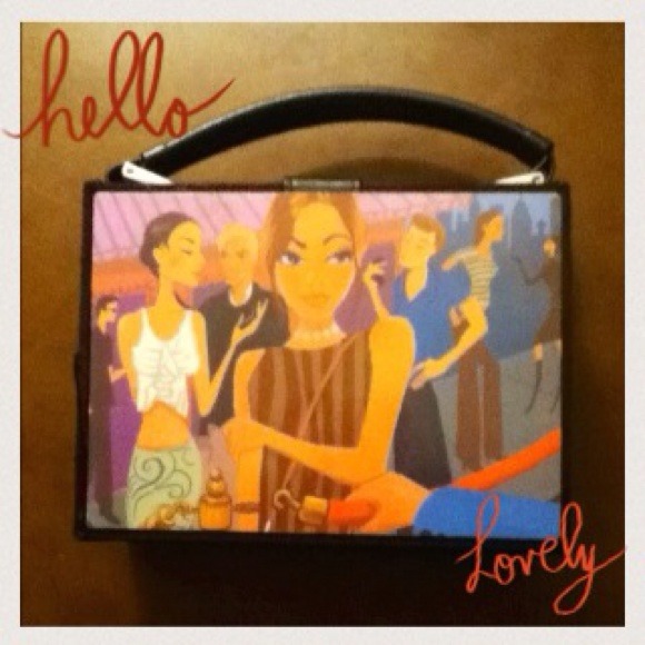 🎉HP🎉OOAK Danceclub/Velvet Rope Vintage Box Purse