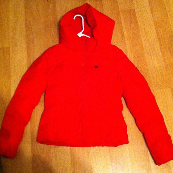 Red Abercrombie kids jacket