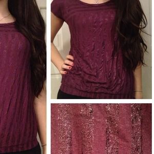 Purple Striped Top