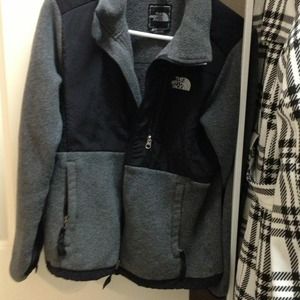 Black and grey Northface jacket