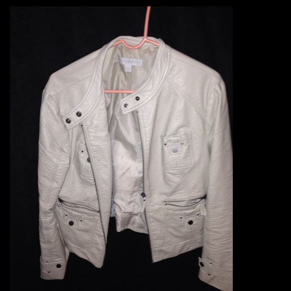 New York & Co faux leather biker jacket