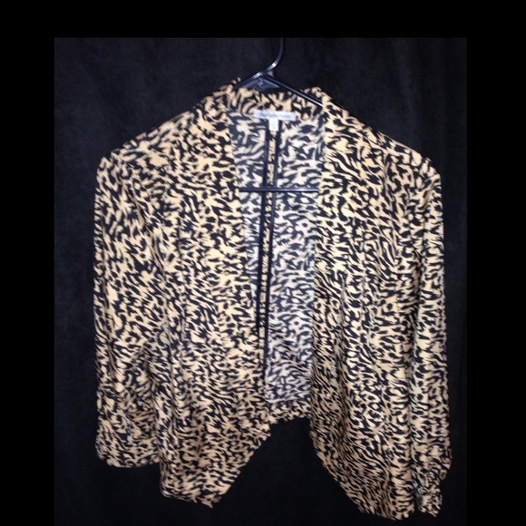 Tiger print blazer