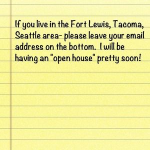 "Open house" coming soon!