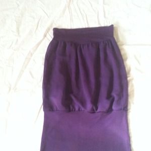 Purple pencil skirt says small but it could be xs