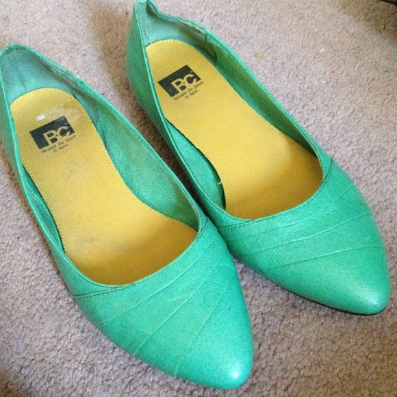 @5mk1 Vintage Seafoam Green Pointed Toe Flats