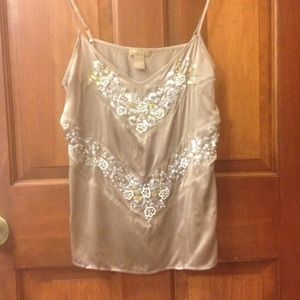 Bead embellished cami