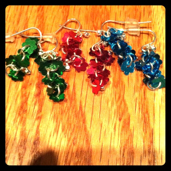 Flower dangley earrings