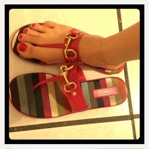 Bundle! Coach sandals & brown sandals! 💝