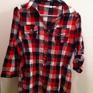 Plaid shirt, from Cato's only worn 1 time!