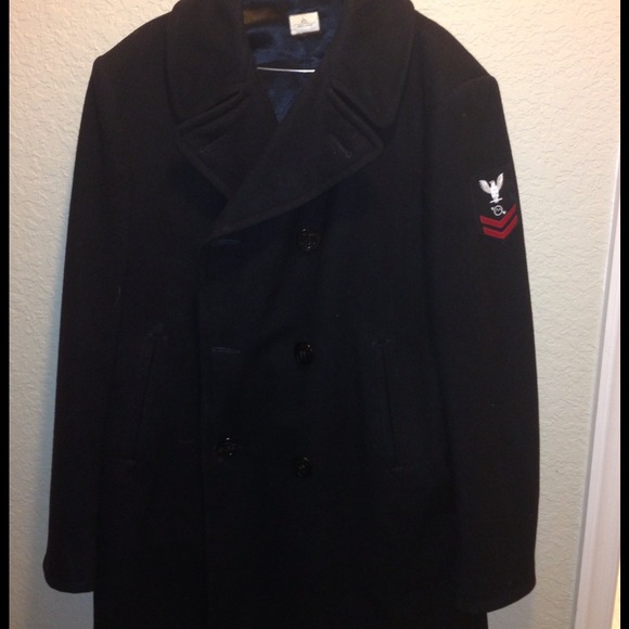 Authentic Navy pea coat.