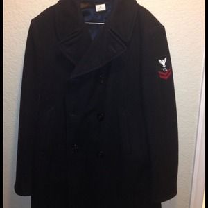 Authentic Navy pea coat.