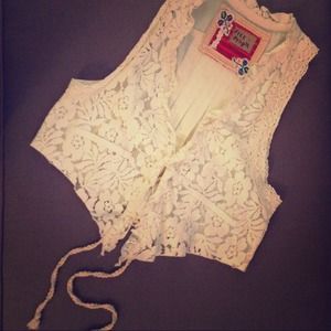 ✨SOLD in Bundle✨ Free People Bohemian Lace Vest