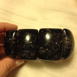 Purple chunky stretch bracelet