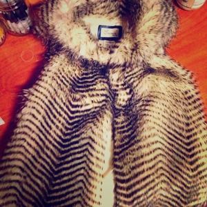 Faux fur vest