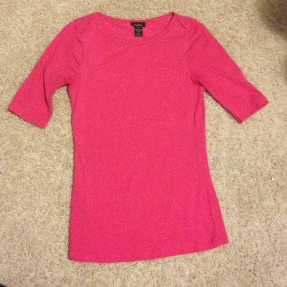 Small pink 1/3 sleeve top